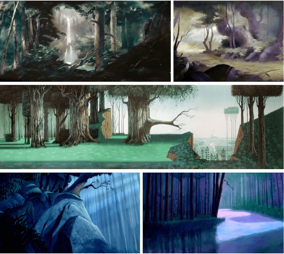 Early test and research for the moodboard of Huygens illustrations for the animated campaign