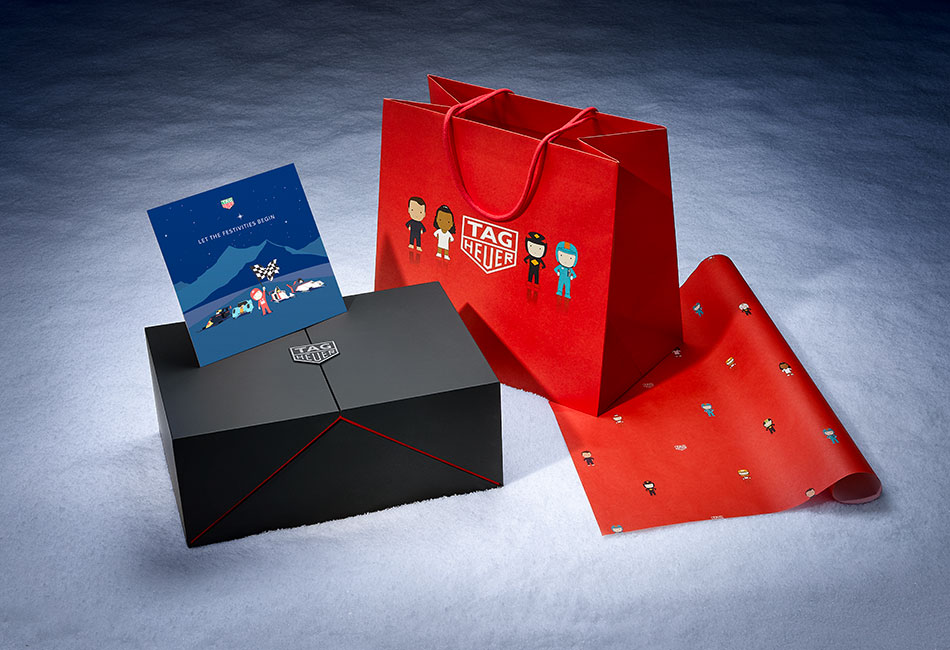 packaging tag heuer chistmas animation parallel studio